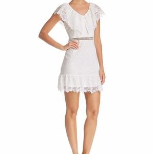 NWT Aqua Bloomingdales White Ruffle Dress